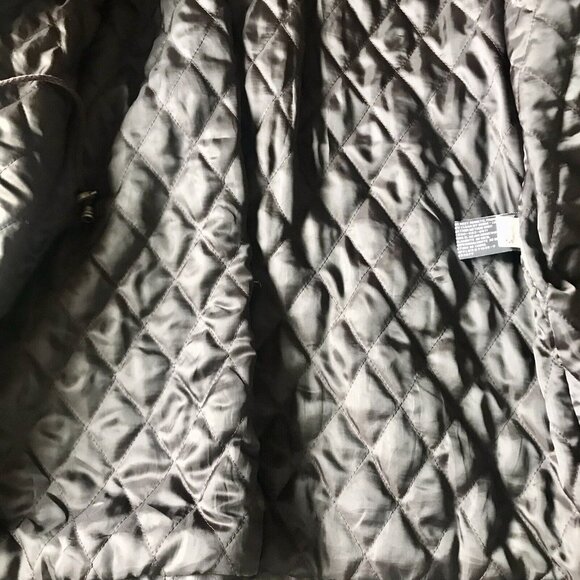 Jacqueline Ferrar Women’s Chocolate Brown Leather Coat Size Large Cinched Waist - Picture 3 of 7